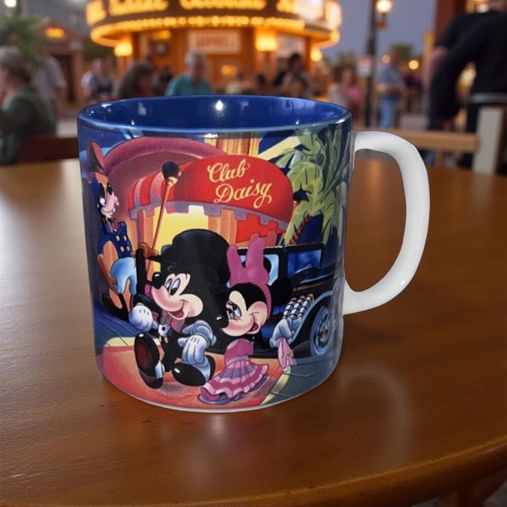 Vintage 1987 Walt Disney World MGM STUDIOS “Club Daisy” Mickey Mouse Mug